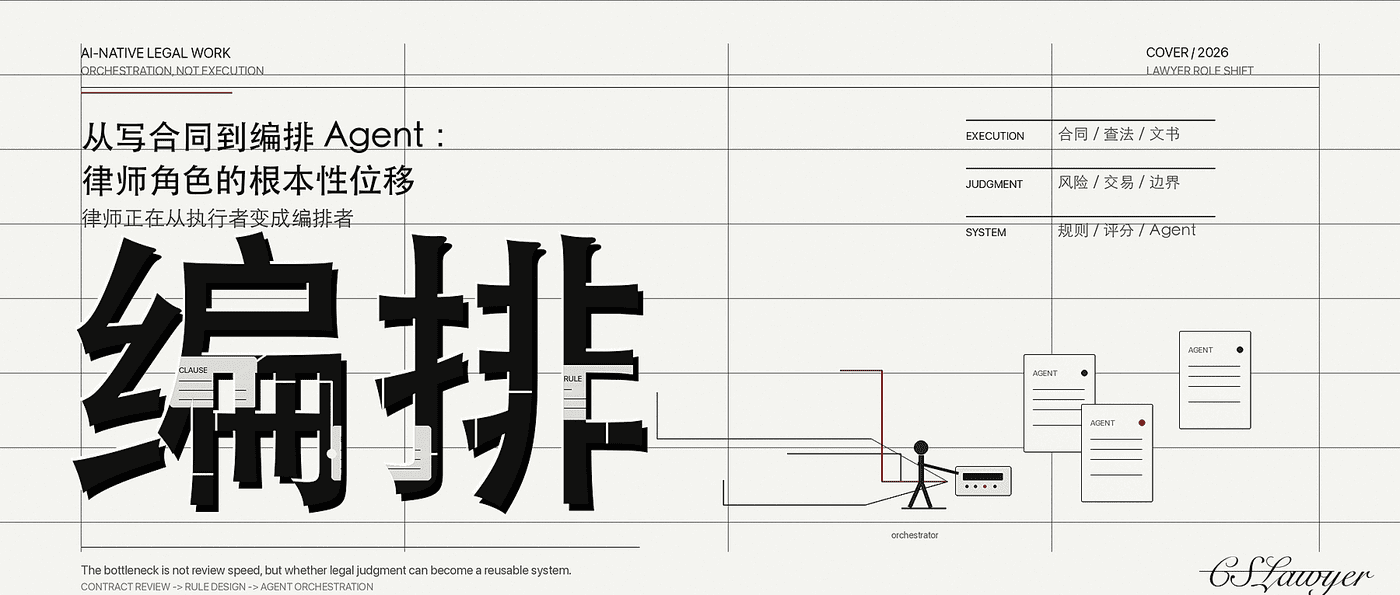 从写合同到编排 Agent：律师角色的根本性位移封面图