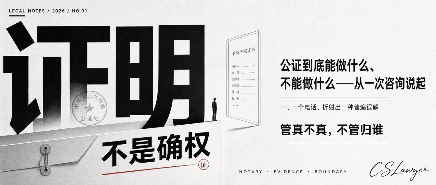 公证到底能做什么、不能做什么——从一次咨询说起封面图