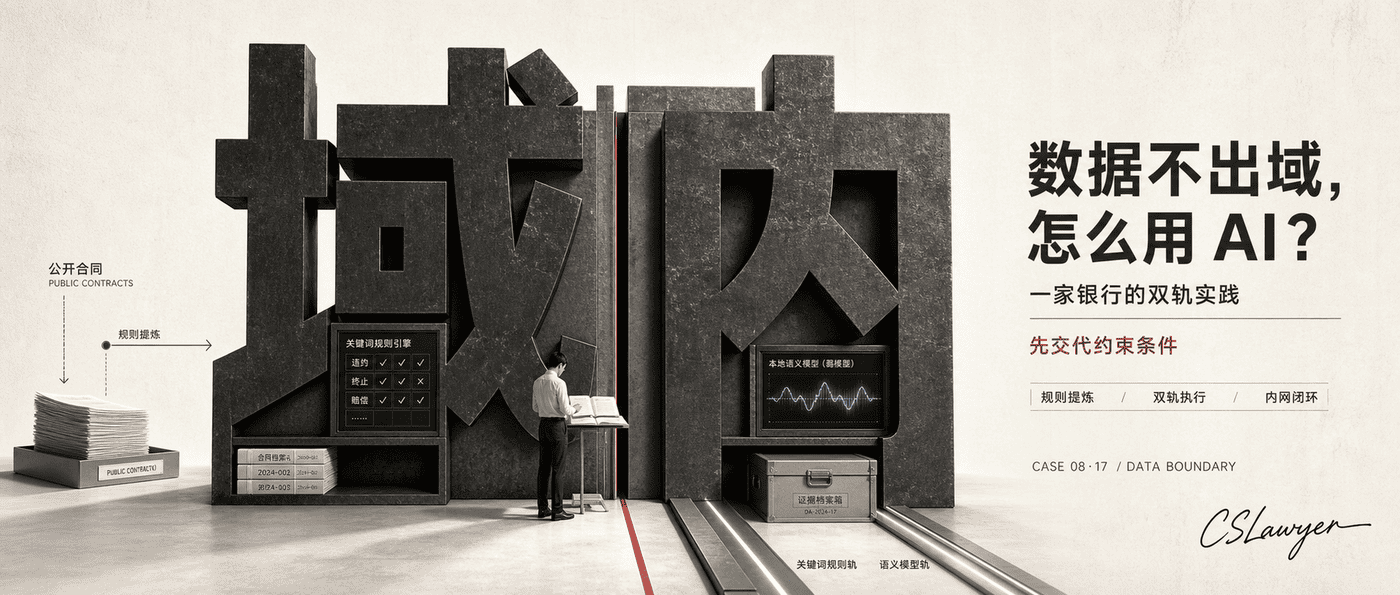 数据不出域，怎么用 AI？——一家银行的双轨实践封面图